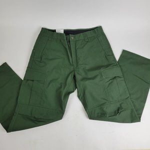 NEW Mens Vertx Green X1 VTXRDP Flat Front Ripstop Cargo Tactical Pants Sz 34x32